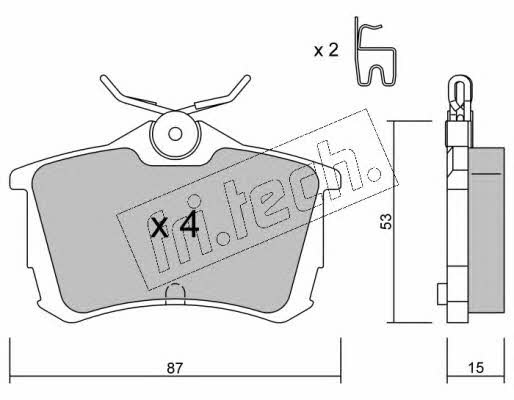 Fri.tech 481.0 Brake Pad Set, disc brake 4810: Buy near me at 2407.PL in Poland at an Affordable price!