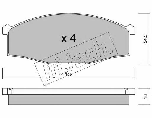 Fri.tech 513.0 Klocki hamulcowe, zestaw 5130: Dobra cena w Polsce na 2407.PL - Kup Teraz!