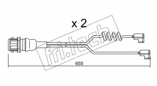 Fri.tech SU.186K Czujnik zużycia klocków hamulcowych SU186K: Dobra cena w Polsce na 2407.PL - Kup Teraz!