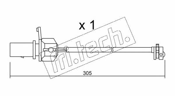 Fri.tech SU.248 Czujnik zużycia klocków hamulcowych SU248: Dobra cena w Polsce na 2407.PL - Kup Teraz!