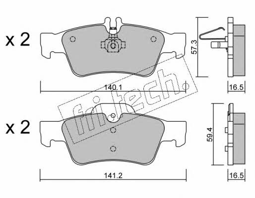 Fri.tech 584.0 Scheibenbremsbeläge, Set 5840: Kaufen Sie zu einem guten Preis in Polen bei 2407.PL!