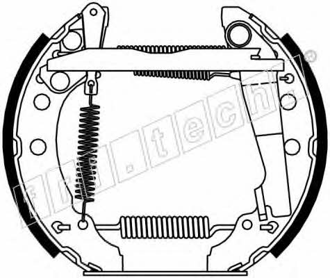 Fri.tech 16120 Brake shoe set 16120: Buy near me in Poland at 2407.PL - Good price!