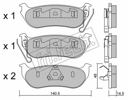 Fri.tech 643.0 Brake Pad Set, disc brake 6430: Buy near me in Poland at 2407.PL - Good price!