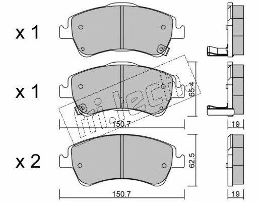 Fri.tech 811.0 Brake Pad Set, disc brake 8110: Buy near me in Poland at 2407.PL - Good price!