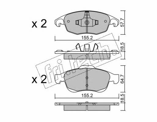 Fri.tech 816.0 Scheibenbremsbeläge, Set 8160: Kaufen Sie zu einem guten Preis in Polen bei 2407.PL!