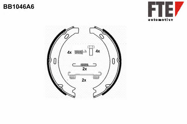 FTE BB1046A6 Колодки тормозные стояночного тормоза BB1046A6: Отличная цена - Купить в Польше на 2407.PL!