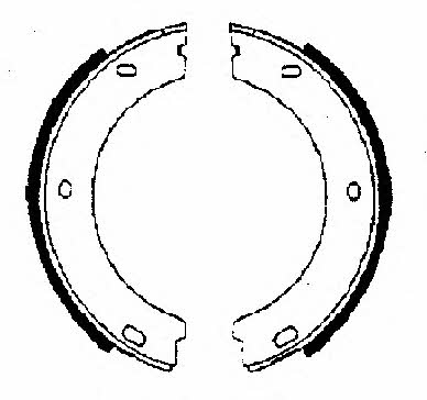 FTE BB1121A5 Parking brake shoes BB1121A5: Buy near me in Poland at 2407.PL - Good price!