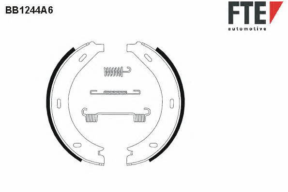 FTE BB1244A6 Parking brake shoes BB1244A6: Buy near me in Poland at 2407.PL - Good price!