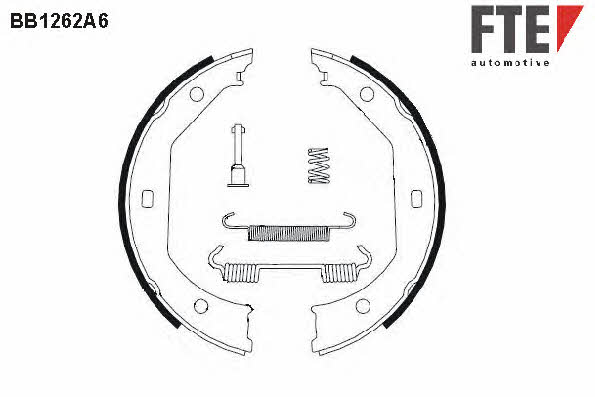 FTE BB1262A6 Parking brake shoes BB1262A6: Buy near me in Poland at 2407.PL - Good price!