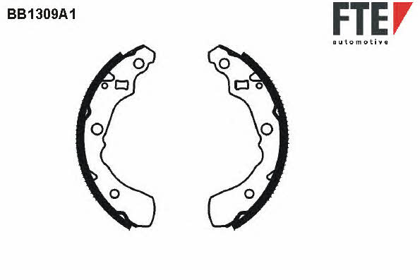 FTE BB1309A1 Brake shoe set BB1309A1: Buy near me at 2407.PL in Poland at an Affordable price!