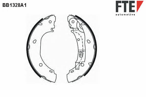 FTE BB1328A1 Колодки тормозные барабанные, комплект BB1328A1: Отличная цена - Купить в Польше на 2407.PL!