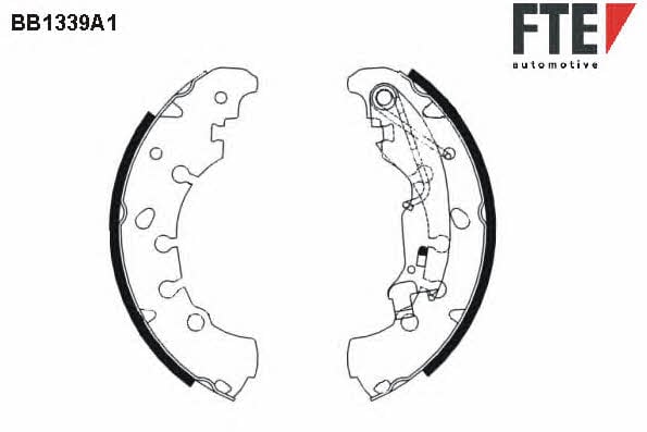 FTE BB1339A1 Brake shoe set BB1339A1: Buy near me at 2407.PL in Poland at an Affordable price!