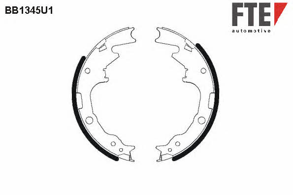 FTE BB1345U1 Brake shoe set BB1345U1: Buy near me at 2407.PL in Poland at an Affordable price!
