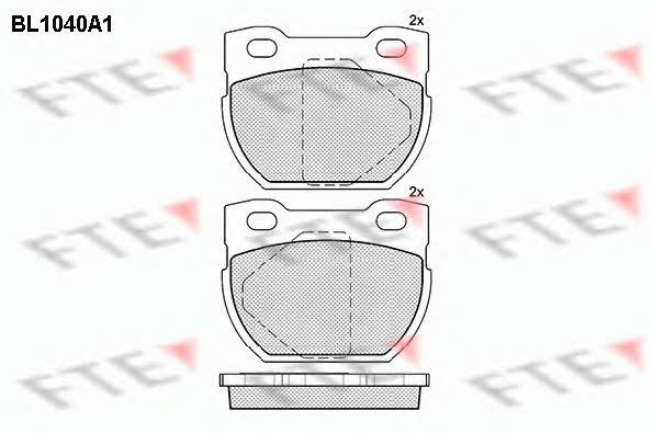 FTE BL1040A1 Тормозные колодки дисковые, комплект BL1040A1: Отличная цена - Купить в Польше на 2407.PL!