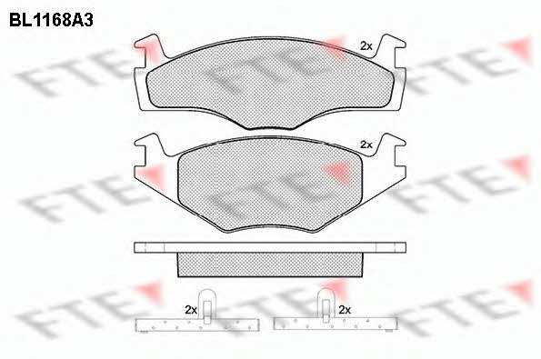FTE BL1168A3 Brake Pad Set, disc brake BL1168A3: Buy near me at 2407.PL in Poland at an Affordable price!
