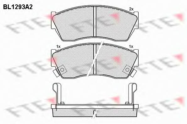 FTE BL1293A2 Brake Pad Set, disc brake BL1293A2: Buy near me in Poland at 2407.PL - Good price!