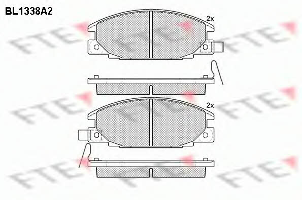 FTE BL1338A2 Brake Pad Set, disc brake BL1338A2: Buy near me at 2407.PL in Poland at an Affordable price!