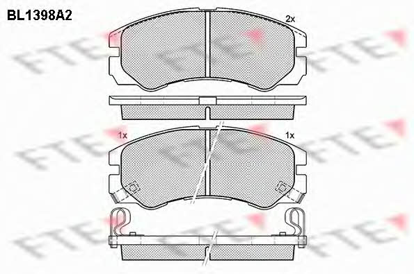 FTE BL1398A2 Brake Pad Set, disc brake BL1398A2: Buy near me at 2407.PL in Poland at an Affordable price!