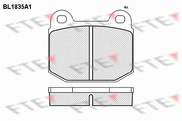 FTE BL1835A1 Brake Pad Set, disc brake BL1835A1: Buy near me at 2407.PL in Poland at an Affordable price!