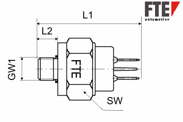 FTE MH00007 Brake light switch MH00007: Buy near me in Poland at 2407.PL - Good price!