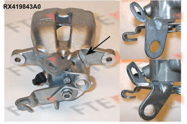 FTE RX419843A0 Brake caliper rear left RX419843A0: Buy near me in Poland at 2407.PL - Good price!