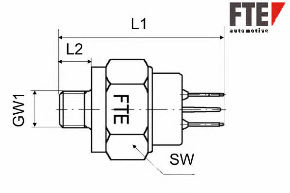 FTE H00006 Brake light switch H00006: Buy near me in Poland at 2407.PL - Good price!