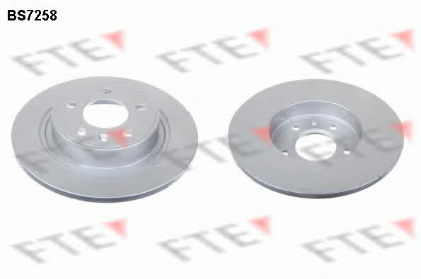 FTE BS7258 Rear brake disc, non-ventilated BS7258: Buy near me in Poland at 2407.PL - Good price!