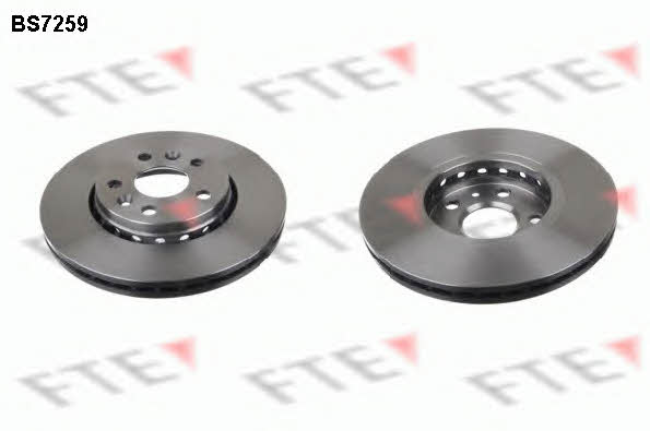 FTE BS7259 Front brake disc ventilated BS7259: Buy near me in Poland at 2407.PL - Good price!