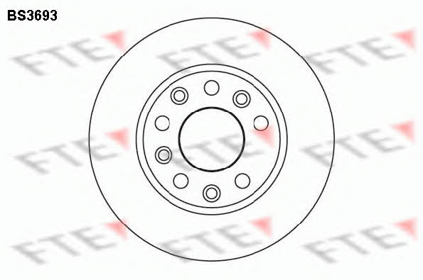 FTE BS3693 Диск гальмівний BS3693: Приваблива ціна - Купити у Польщі на 2407.PL!