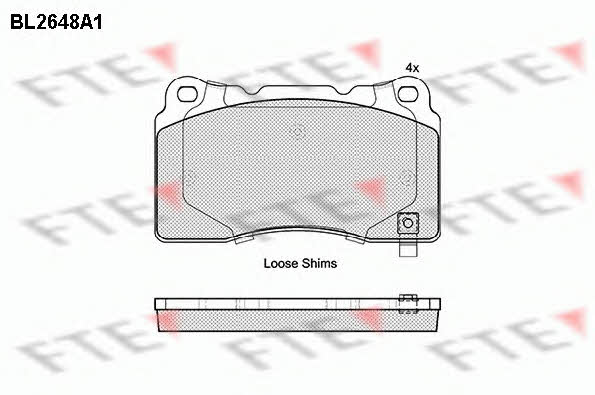 FTE BL2648A1 Brake Pad Set, disc brake BL2648A1: Buy near me at 2407.PL in Poland at an Affordable price!