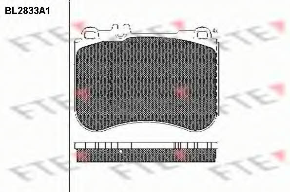 FTE BL2833A1 Brake Pad Set, disc brake BL2833A1: Buy near me in Poland at 2407.PL - Good price!