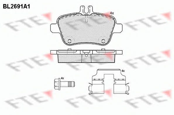 FTE BL2691A1 Brake Pad Set, disc brake BL2691A1: Buy near me at 2407.PL in Poland at an Affordable price!