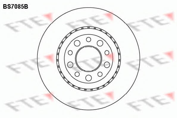 FTE BS7085B Rear ventilated brake disc BS7085B: Buy near me at 2407.PL in Poland at an Affordable price!