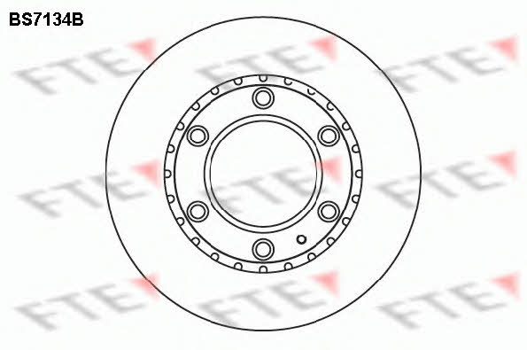 FTE BS7134B Brake disc BS7134B: Buy near me at 2407.PL in Poland at an Affordable price!
