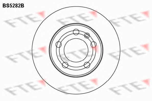 FTE BS5282B Front brake disc ventilated BS5282B: Buy near me in Poland at 2407.PL - Good price!