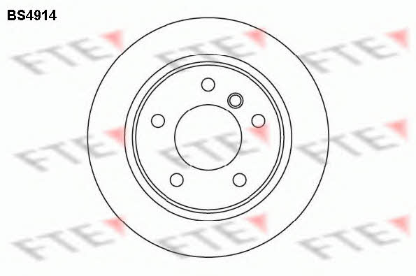 FTE BS4914 Tarcza hamulcowa tylna, niewentylowana BS4914: Dobra cena w Polsce na 2407.PL - Kup Teraz!