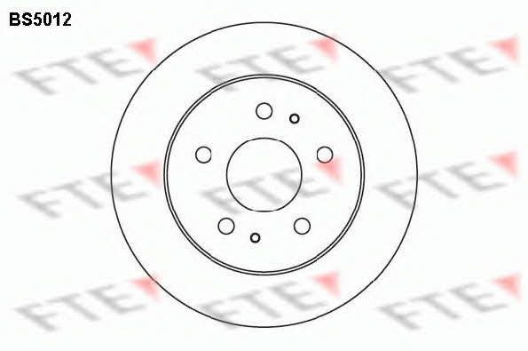 FTE BS5012 Niewentylowana przednia tarcza hamulcowa BS5012: Dobra cena w Polsce na 2407.PL - Kup Teraz!