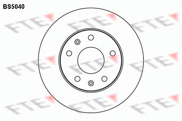 FTE BS5040 Unventilated front brake disc BS5040: Buy near me in Poland at 2407.PL - Good price!