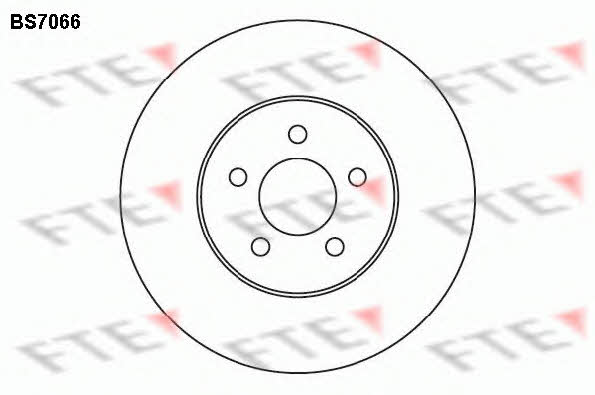 FTE BS7066 Brake disc BS7066: Buy near me in Poland at 2407.PL - Good price!