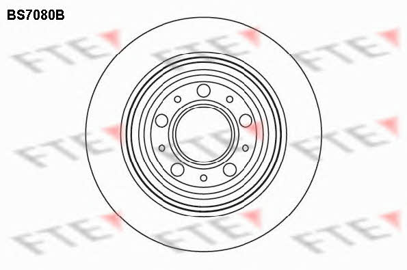 FTE BS7080B Bremsscheibe hinten, unbelüftet BS7080B: Kaufen Sie zu einem guten Preis in Polen bei 2407.PL!