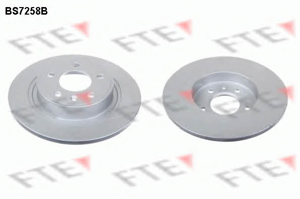 FTE BS7258B Rear brake disc, non-ventilated BS7258B: Buy near me at 2407.PL in Poland at an Affordable price!