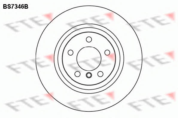 FTE BS7346B Rear ventilated brake disc BS7346B: Buy near me in Poland at 2407.PL - Good price!