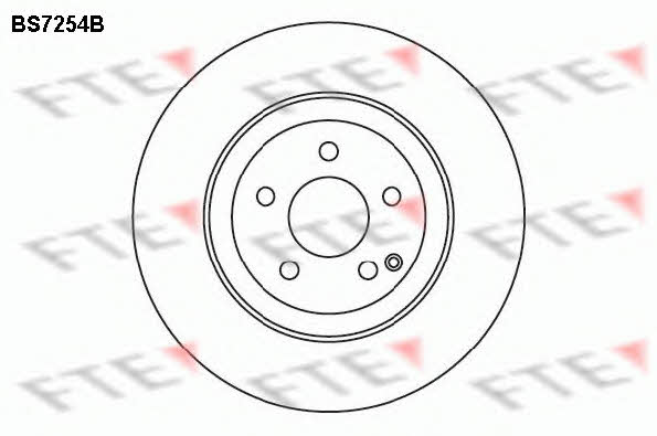 FTE BS7254B Front brake disc ventilated BS7254B: Buy near me in Poland at 2407.PL - Good price!