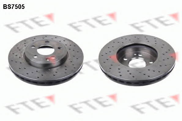 FTE BS7505 Front brake disc ventilated BS7505: Buy near me in Poland at 2407.PL - Good price!