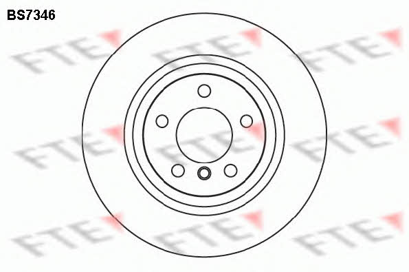 FTE BS7346 Rear ventilated brake disc BS7346: Buy near me in Poland at 2407.PL - Good price!