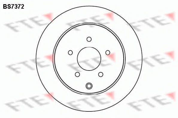 FTE BS7372 Rear ventilated brake disc BS7372: Buy near me in Poland at 2407.PL - Good price!