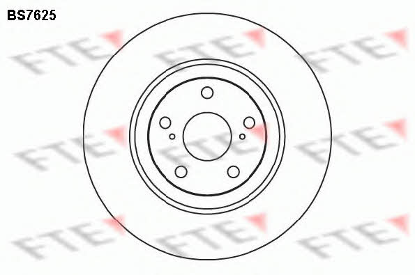 FTE BS7625 Front brake disc ventilated BS7625: Buy near me at 2407.PL in Poland at an Affordable price!