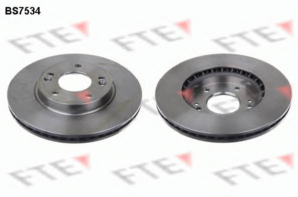FTE BS7534 Front brake disc ventilated BS7534: Buy near me in Poland at 2407.PL - Good price!