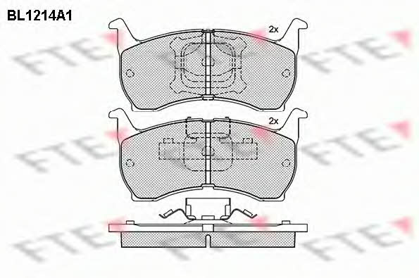 FTE BL1214A1 Brake Pad Set, disc brake BL1214A1: Buy near me in Poland at 2407.PL - Good price!