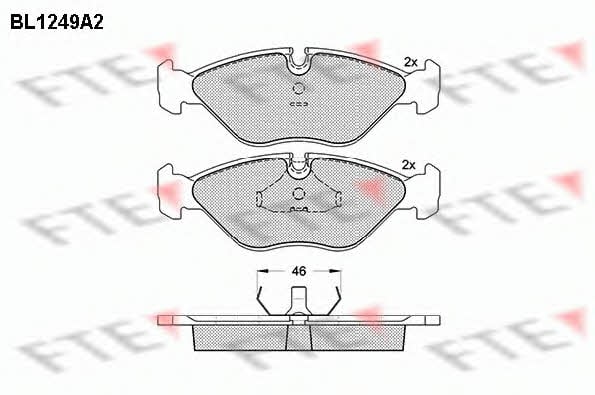 FTE BL1249A2 Brake Pad Set, disc brake BL1249A2: Buy near me at 2407.PL in Poland at an Affordable price!